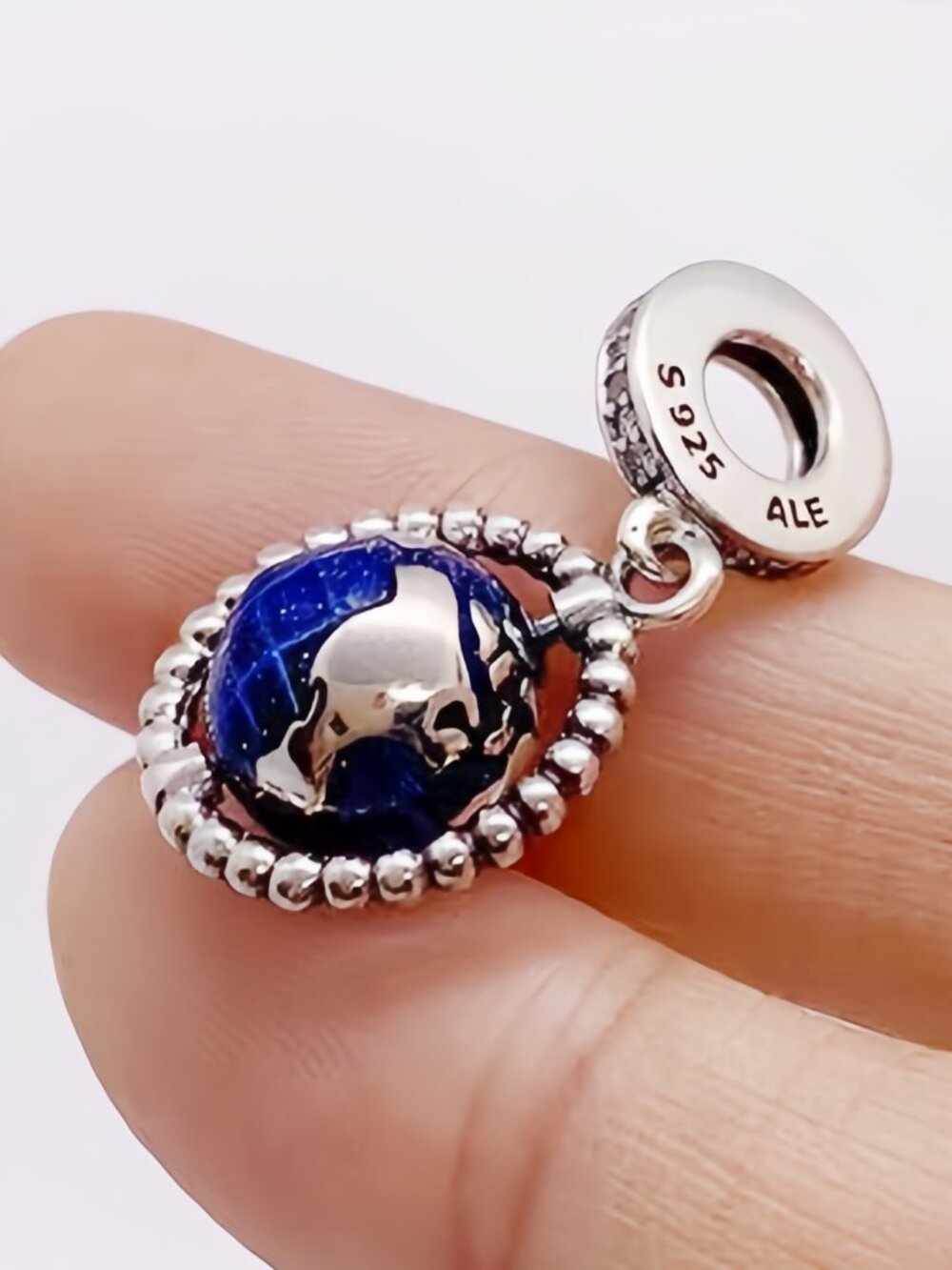 "Pandora Globe Pivotant Charm Pendant "